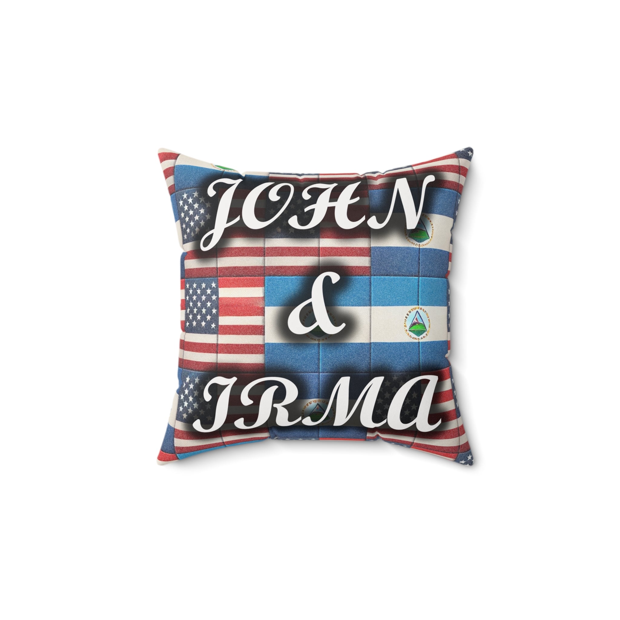 "Your World Life" Patriotic Couples Pillow | Personalized (Custom) Home Decor